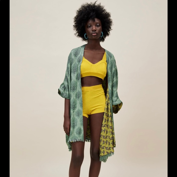 ZARA REVERSIBLE PRINTED KIMONO - Picture 7 of 9